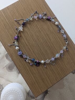 Handmade Purple Galaxy Necklace